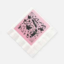 Guardanapo De Papel Design Floresta Fantasma Rosa Assustadora