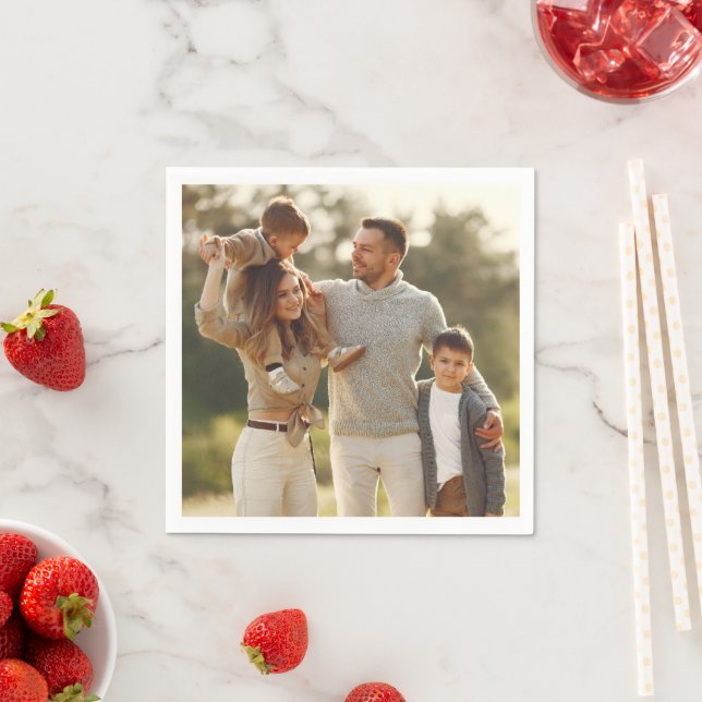 Guardanapo De Papel Design Foto do seu próprio Solteiro (Insitu)