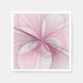 Guardanapo De Papel Design Fractal de Cinza Abstrato moderno