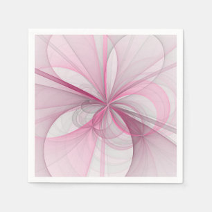 Guardanapo De Papel Design Fractal de Cinza Abstrato moderno