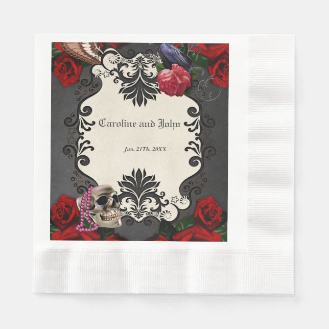 Guardanapo De Papel Design gótico maravilhoso (Frente)