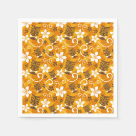 GUARDANAPO DE PAPEL DESIGN LUAU TIKI (LARANJA)