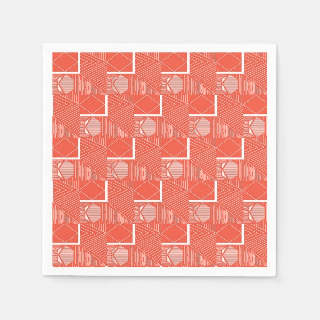 Guardanapo De Papel Design Mod Coral Chic (Frente)