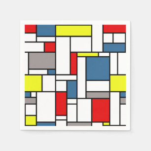 Guardanapo De Papel Design mondrian