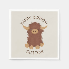 Guardanapo De Papel Design personalizado de vacas do alto escalão, bon