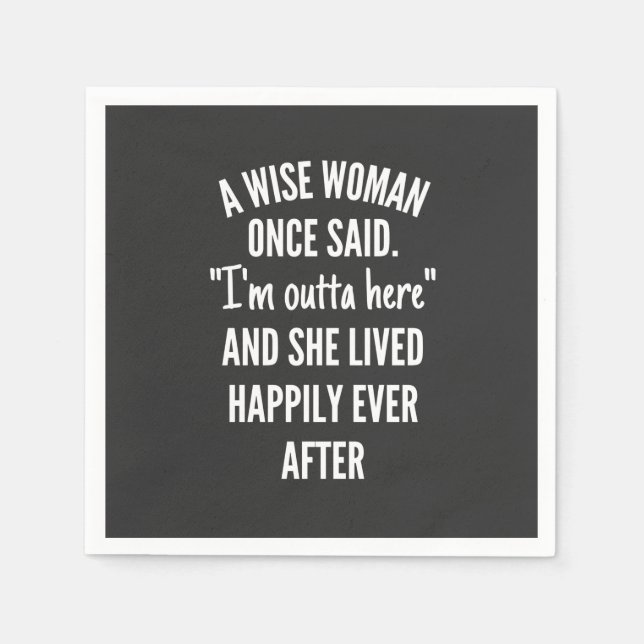 Guardanapo De Papel Design sem título Uma mulher esperta disse que est (Frente)