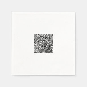 Guardanapo De Papel Design seu próprio código QR personalizado Modelo 
