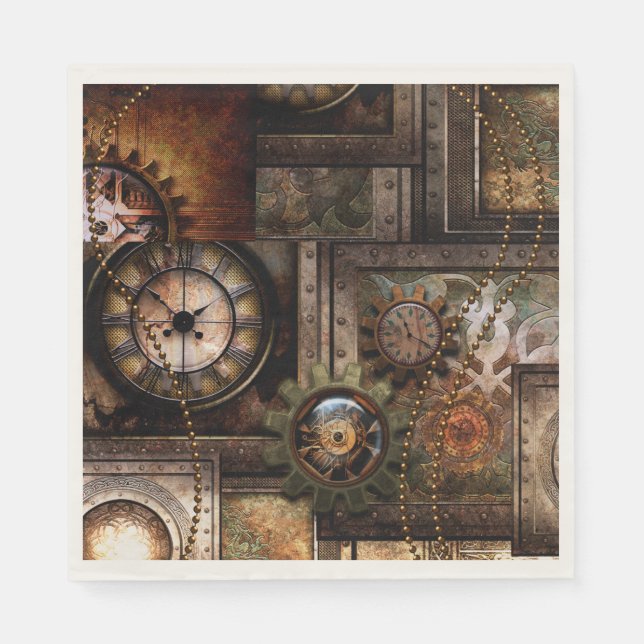 Guardanapo De Papel Design steampunk maravilhoso (Frente)