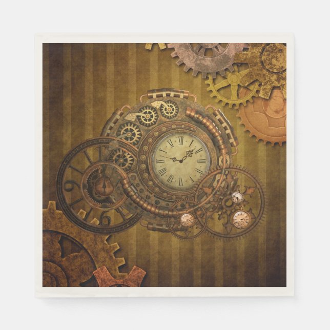 Guardanapo De Papel Design steampunk maravilhoso (Frente)