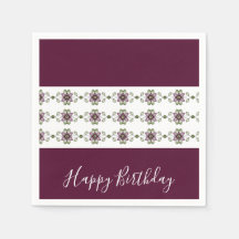 Designer Elegante Burgundy