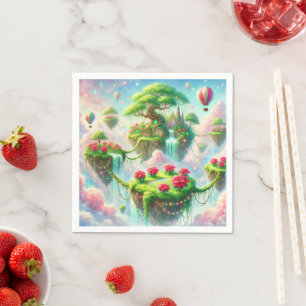 Guardanapo De Papel Desligamento de Jardins Poinsettia Flutuantes Whim