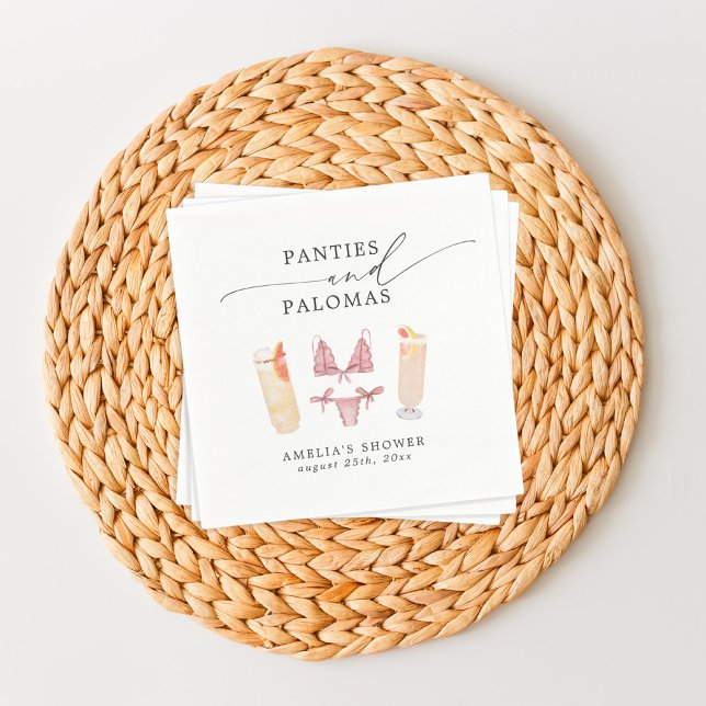 Guardanapo De Papel Despedida de Solteira Chá de Noiva Panties & Palom (Criador carregado)