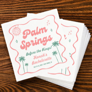Guardanapo De Papel Despedida de Solteira em Palm Springs