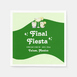 Guardanapo De Papel Despedida de Solteira Final da Festa de Limão Verd
