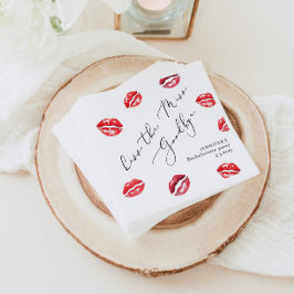 Guardanapo De Papel Despedida de solteira Kiss the Miss Goodbye