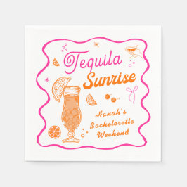 Guardanapo De Papel Despedida de Solteira Tequila Sunrise