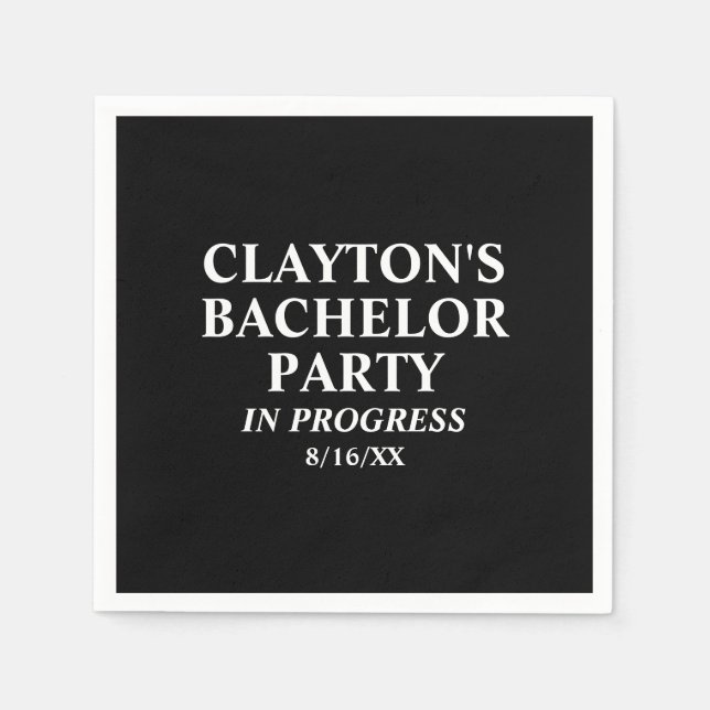 Guardanapo De Papel Despedida de solteiro em andamento Napkins (Frente)