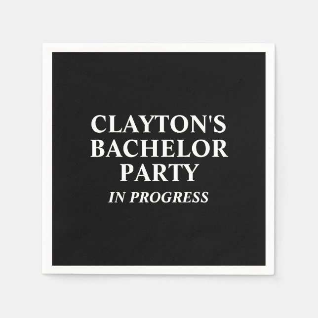 Guardanapo De Papel Despedida de solteiro em andamento Napkins (Frente)