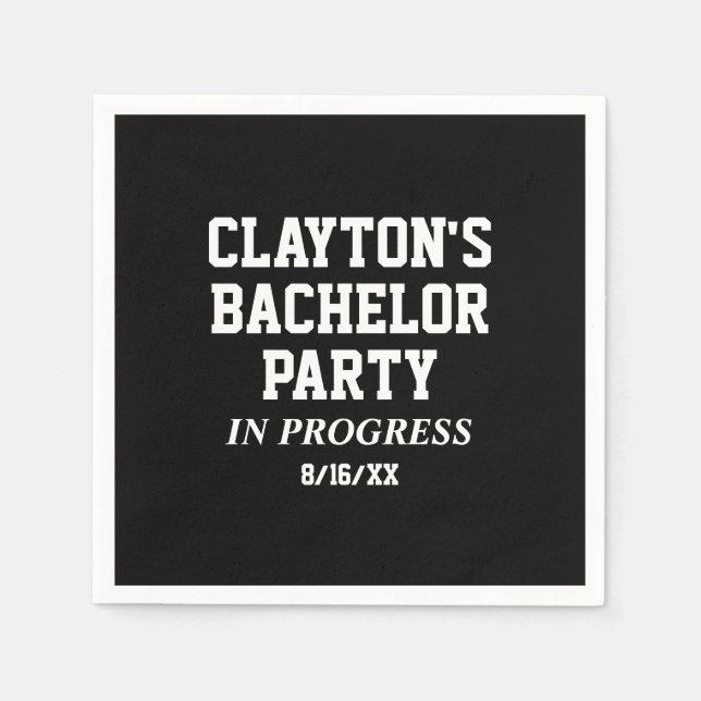 Guardanapo De Papel Despedida de solteiro em andamento Napkins (Frente)