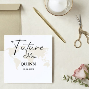 Guardanapo De Papel Destino moderno futuro Sra. chá de panela