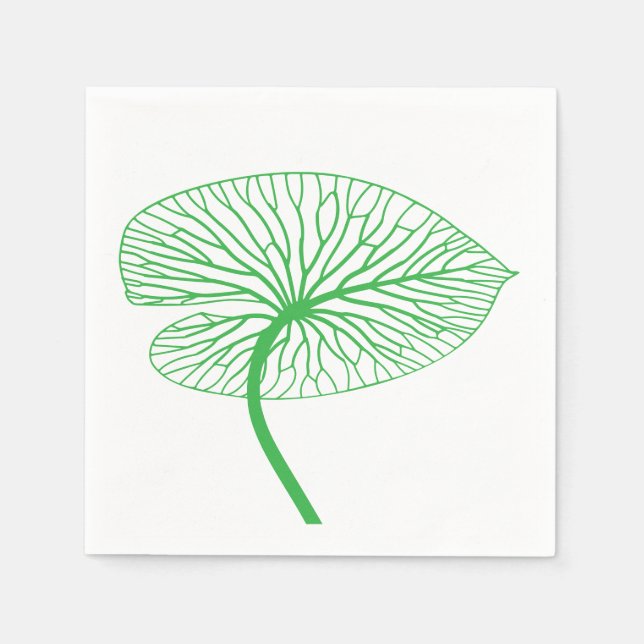 Guardanapo De Papel Detalhado de Arte Folha Napkins (Frente)