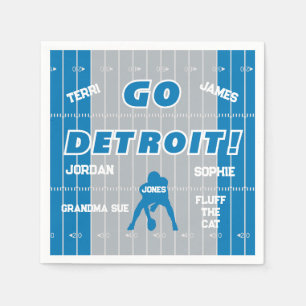 Guardanapo De Papel Detroit Futebol Family Paper Napkin