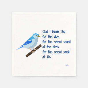 Guardanapo De Papel Deus eu agradeço-lhe para este dia