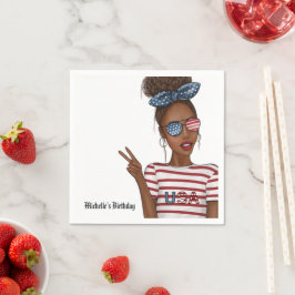 Guardanapo De Papel Dia 4 de julho da Independência EUA Aniversário