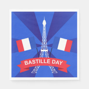Guardanapo De Papel Dia da Bastilha 14 julho Dia Nacional da França