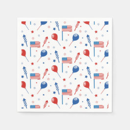 Guardanapo De Papel Dia da Independência 4 de julho