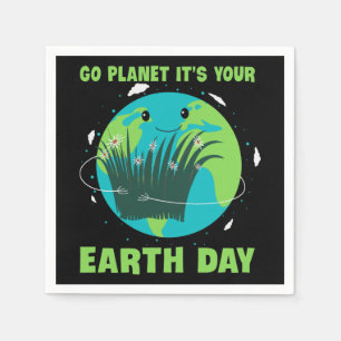 Guardanapo De Papel Dia da Terra: Planeta Ir É o Dia da Terra