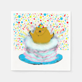 Guardanapo De Papel Dia de aniversário do Groundhog