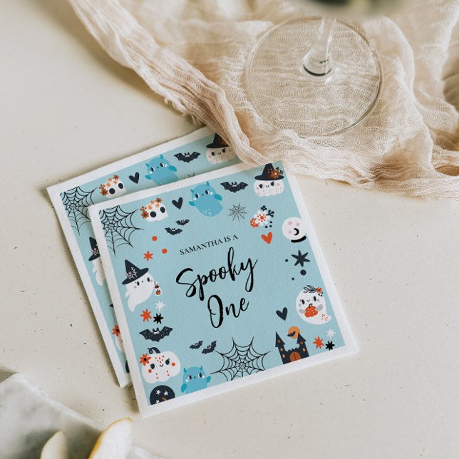 Guardanapo De Papel Dia de Aniversário do Tema do Dia das Bruxas (Criador carregado)