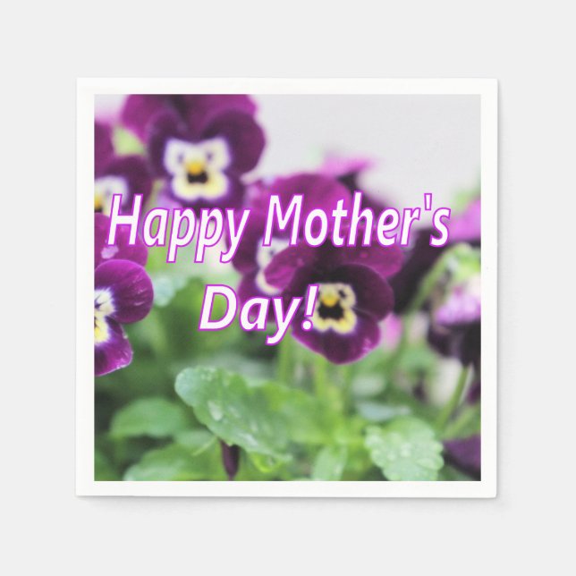 Guardanapo De Papel Dia de as mães Feliz (Frente)