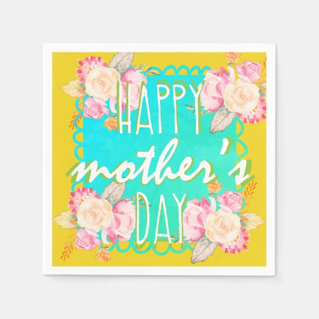 Guardanapo De Papel Dia de as mães Feliz (Frente)