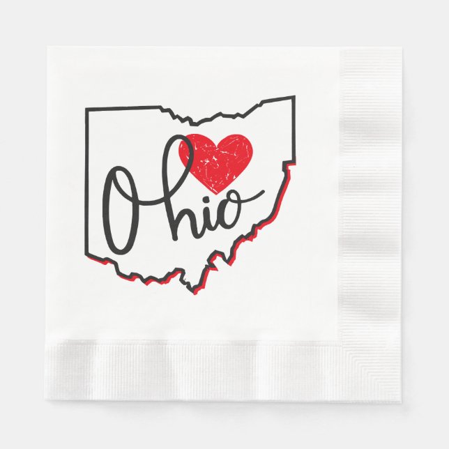 Guardanapo De Papel Dia de Ohio (Frente)