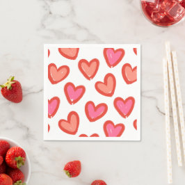 Guardanapo De Papel Dia de os namorados de Corações de Amor