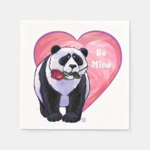 Guardanapo De Papel Dia de os namorados do Urso de Panda