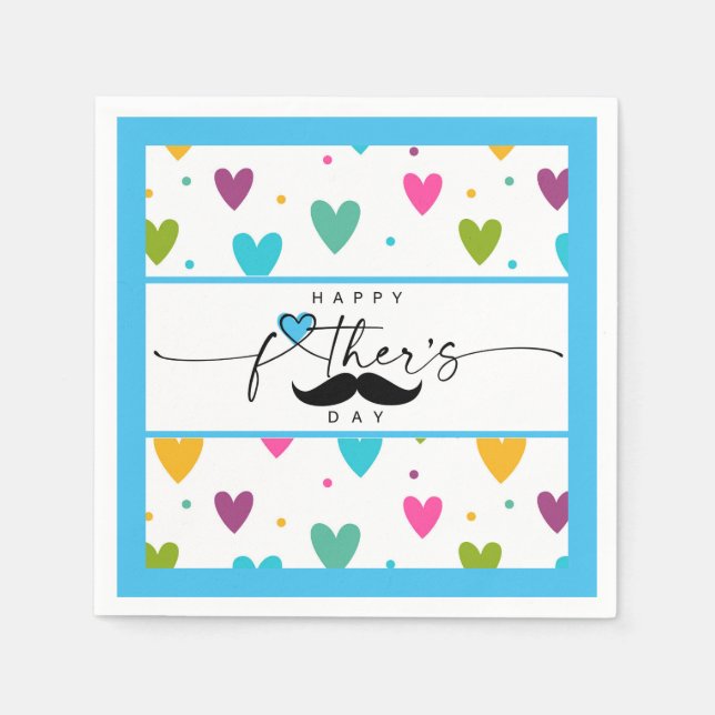 Guardanapo De Papel Dia de os pais Feliz (Frente)