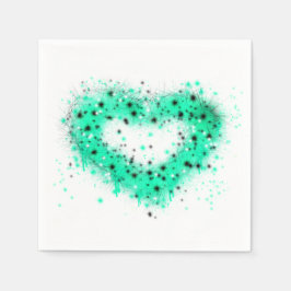 Guardanapo De Papel dia de São Patrício | tinta spray coração brilhant