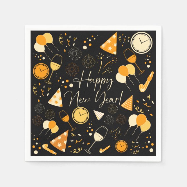 Guardanapo De Papel Dia do ano novo (Frente)