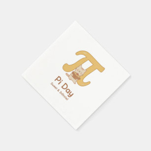 Guardanapo De Papel Dia do Pi Cartão Postal de Gato Fofo – Doce e Infi