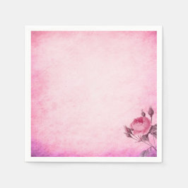 Guardanapo De Papel Dia dos Namorados Rosa      