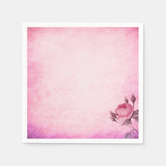 Guardanapo De Papel Dia dos Namorados Rosa       (Frente)