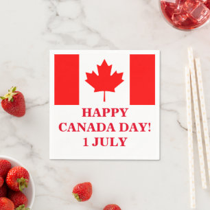 GUARDANAPO DE PAPEL DIA FELIZ DO CANADÁ