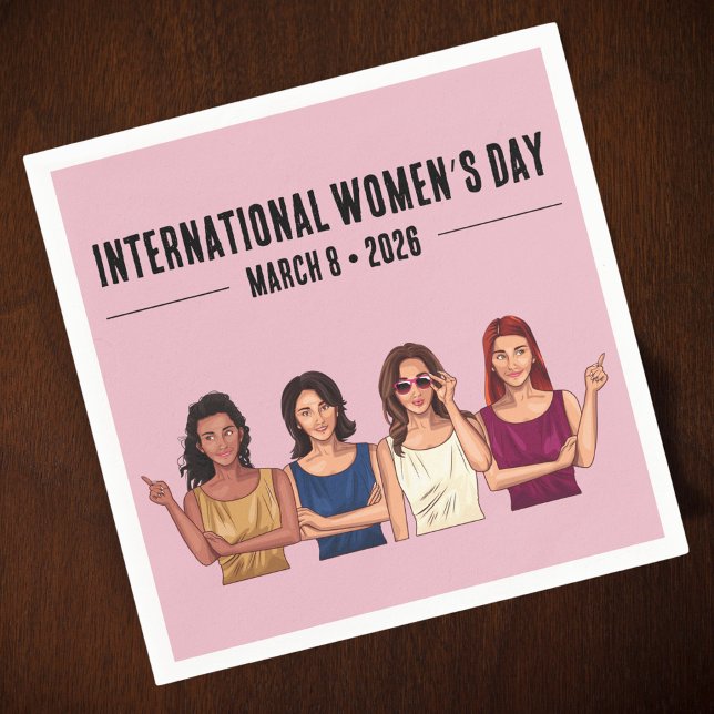 Guardanapo De Papel Dia Internacional da Mulher (Criador carregado)