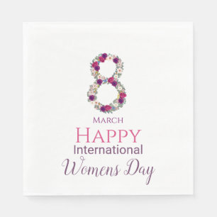Guardanapo De Papel Dia Internacional das Mulheres, 8 de março