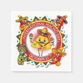 Guardanapo De Papel Dia Internacional do Nacho