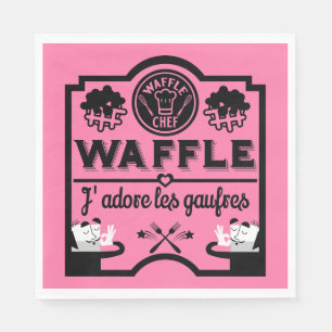 Guardanapo De Papel Dia Nacional do Waffle
