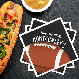 Guardanapo De Papel Dia Negro do Jogo de Futebol